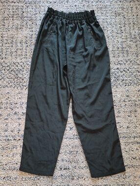 Mossimo Supply Co. Black Elastic Waist Straight Trousers